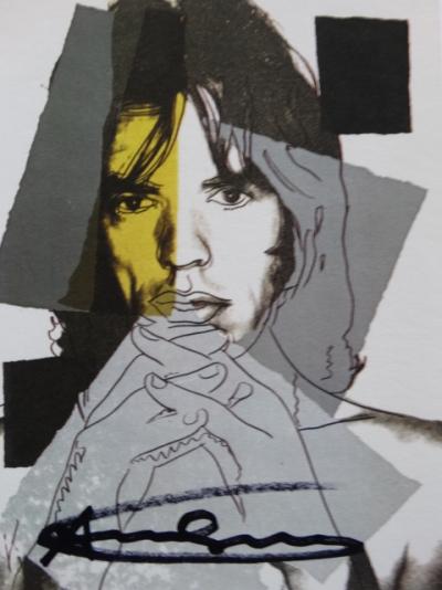 Andy Warhol - Mick Jagger, signé à la main 2