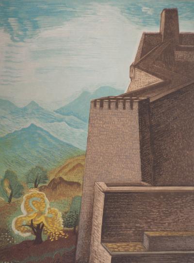 François-Louis SCHMIED : Les remparts - Gravure Originale Signée 2