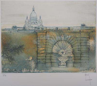 Bernard LOUEDIN : Le Sacré-Coeur - Gravure Originale Signée 2