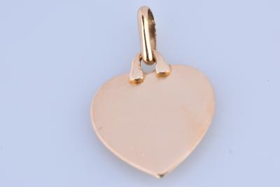 Médaille de la Maison AUGIS en or bicolore 18 carats (750 millièmes) déclaration d'amour 