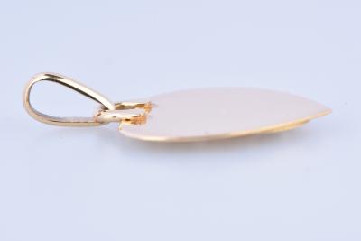 Médaille de la Maison AUGIS en or bicolore 18 carats (750 millièmes) déclaration d'amour 