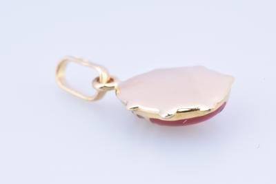 Joli pendentif coccinelle en or jaune 18 carats (750 millièmes). 2