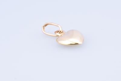 Petit pendentif cœur en or jaune 2
