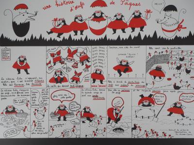 Yves SAINT LAURENT: The ugly Lulu at Easter I, 1985 - Offset print 2