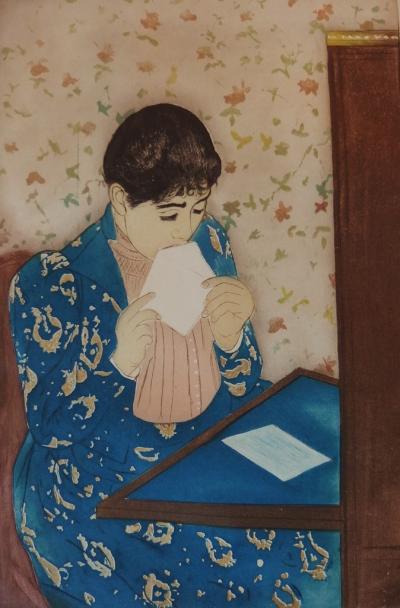Mary CASSATT : La lettre, Gravure originale 2
