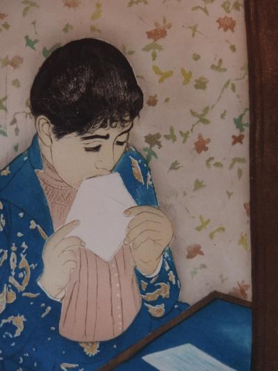 Mary CASSATT : La lettre, Gravure originale 2