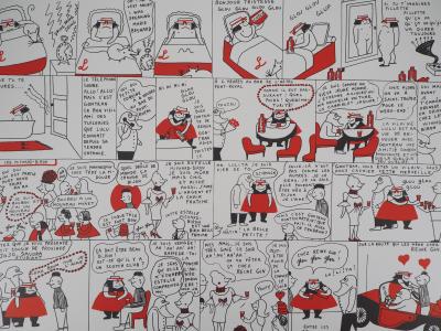 Yves SAINT LAURENT : La vilaine Lulu et son ami Gontran - Lithographie, 1985 2