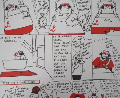 Yves SAINT LAURENT : La vilaine Lulu et son ami Gontran - Lithographie, 1985 2