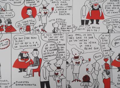 Yves SAINT LAURENT : La vilaine Lulu et son ami Gontran - Lithographie, 1985 2