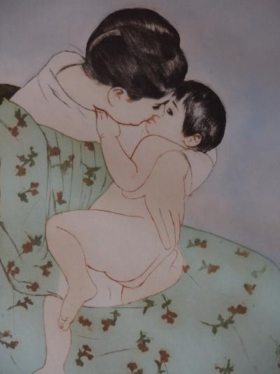 Mary CASSATT (d’après) : Maternité - Gravure originale 2