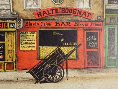 Maurice BERANGER : Paris Montmartre - Lithographie originale signée au crayon 2