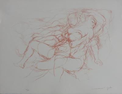 Marcel GILI : Hommage à Bellmer, Nu Surréaliste - Lithographie originale signée au crayon 2