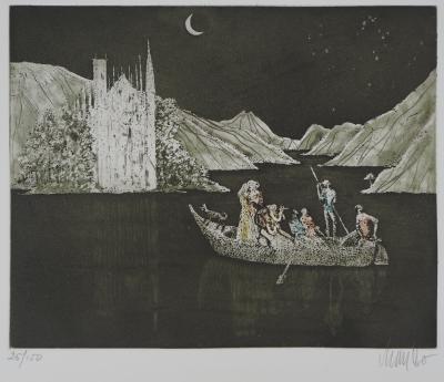 Lars BO : L’écho du lac - Gravure Originale Signée 2
