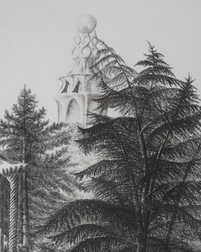 Jacques HOUPLAIN : La cité des femmes - Gravure Originale Signée 2