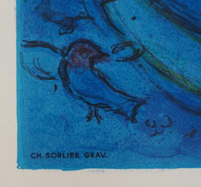 Marc CHAGALL (d’après) : La lutte de Jacob et de l’ange - Lithographie 2