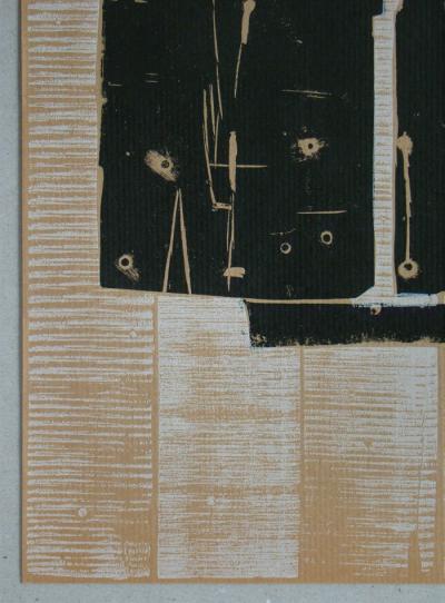 Pietro CONSAGRA - Sans titre, 1959 - Bois gravé original 2