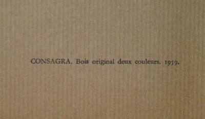 Pietro CONSAGRA - Sans titre, 1959 - Bois gravé original 2