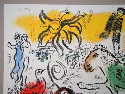 Marc CHAGALL - Le Cheval vert, 1973 - Lithographie originale 2