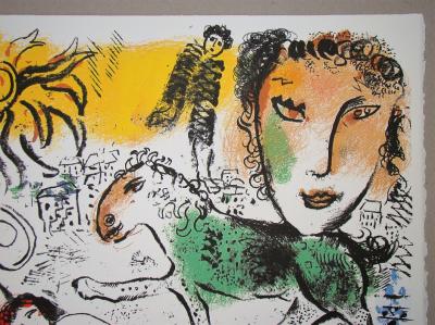 Marc CHAGALL - Le Cheval vert, 1973 - Lithographie originale 2
