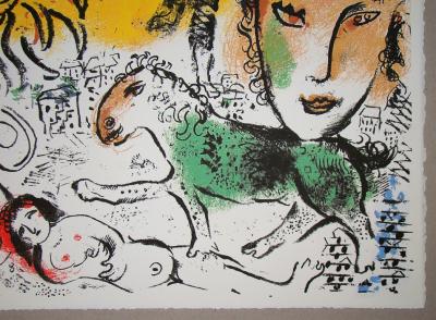 Marc CHAGALL - Le Cheval vert, 1973 - Lithographie originale 2