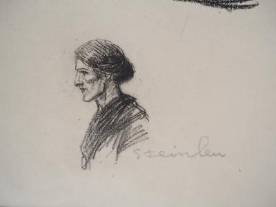 Théophile Alexandre STEINLEN: Das Kind - Original signierte Lithographie 2