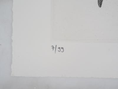 Serge D’URACH: The detached scorpion - Original signed etching 2