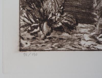 Gérard DIAZ - Ruines - Gravure Originale Signée 2