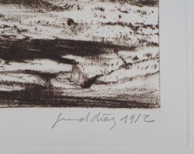 Gérard DIAZ - Ruines - Gravure Originale Signée 2