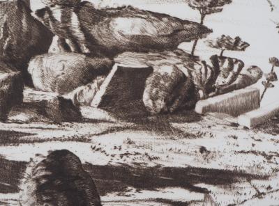 Gérard DIAZ - Ruines - Gravure Originale Signée 2