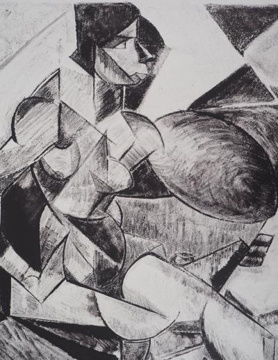 Marie VASSILIEFF (d’après) : Femme cubiste - Lithographie 2