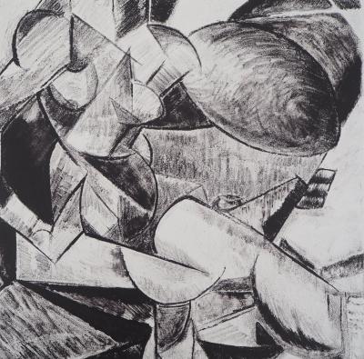 Marie VASSILIEFF (d’après) : Femme cubiste - Lithographie 2