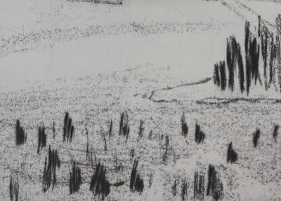 Véra FABRE : La plaine - Gravure Originale Signée 2