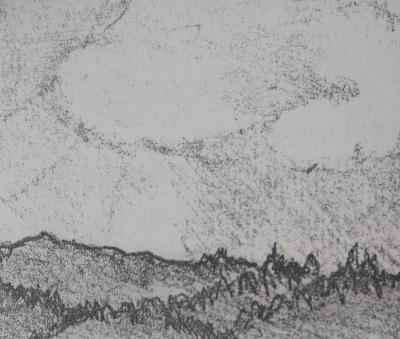 Véra FABRE : La plaine - Gravure Originale Signée 2