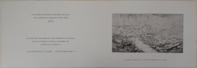 Germaine DE COSTER : Le petit port - Gravure Originale 2