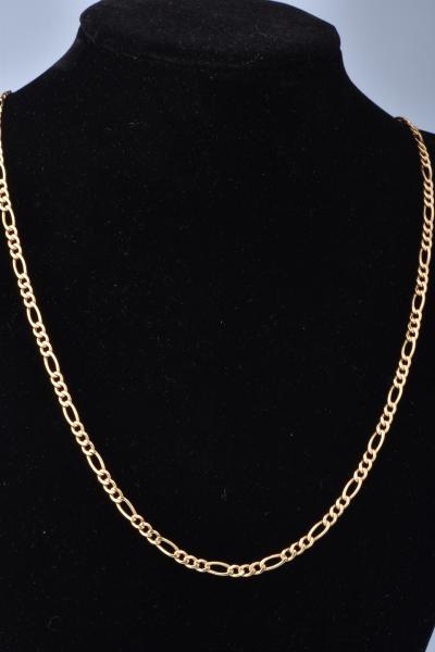 Chaine homme en or jaune, collier en maille alternée 2