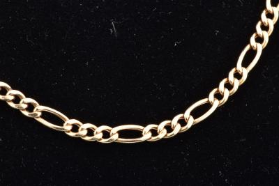 Chaine homme en or jaune, collier en maille alternée 2