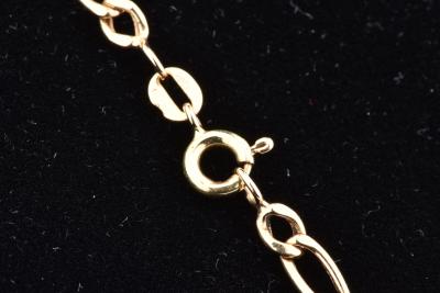 Chaine homme en or jaune, collier en maille alternée 2
