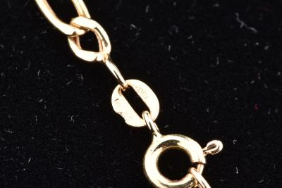 Chaine homme en or jaune, collier en maille alternée 2