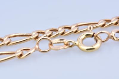 Chaine homme en or jaune, collier en maille alternée 2