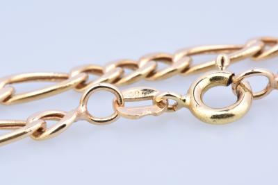 Chaine homme en or jaune, collier en maille alternée 2