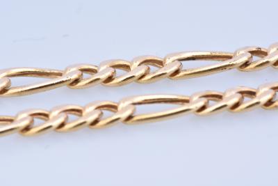 Chaine homme en or jaune, collier en maille alternée 2