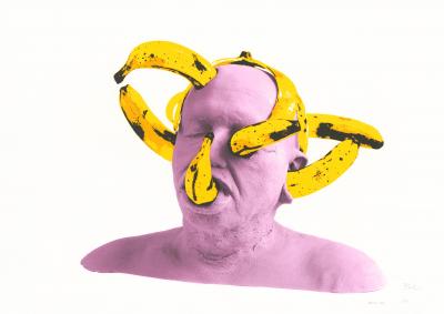 Gilles BARBIER - Banana Head, 2018 - Sérigraphie signée et numérotée 2