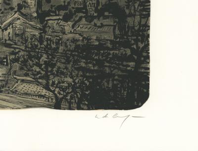 Nicolas de CRÉCY - Un Fantôme sur la Ville, 2017 - Lithographie signée et numérotée 2