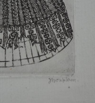 Jacques HOUPLAIN: Woman-nature - Original Signed Etching 2
