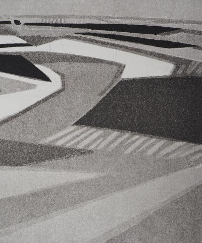 Maurice CHOT-PLASSOT : Les plaines - Gravure Originale 2