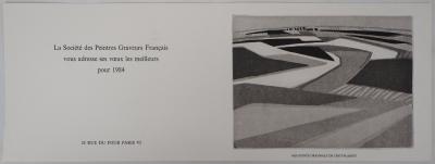 Maurice CHOT-PLASSOT : Les plaines - Gravure Originale 2