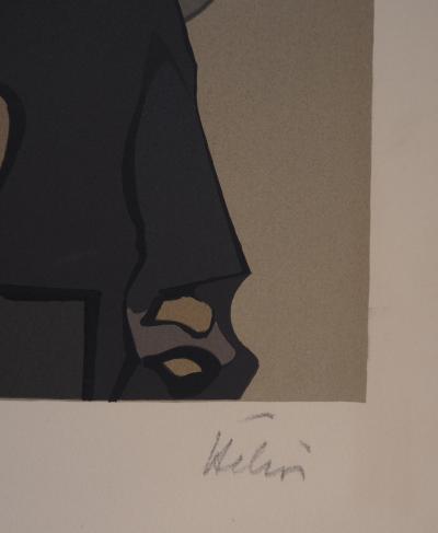 Jean HELION : L’homme au chapeau melon - Lithographie Originale Signée 2