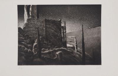 LUTH : Nuit étoilée - Gravure originale signée 2