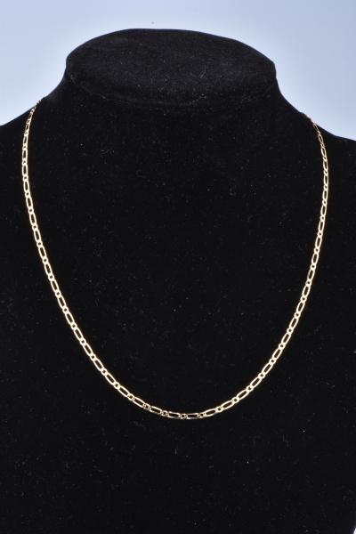 Collier Chaîne En Or 18K (750‰) Multicolore Jaune, Blanc, Rouge - Longueur 50 Cm, Fabrication Italie, Neuf Avec étiquettes