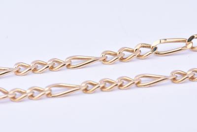 Collier homme en or jaune 18 carats (750/1000) chaîne en maille figaro 2